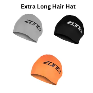 Extra Long Hair Silicone Swim Cap